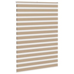 Store zèbre marron sable largeur du tissu 150,9 cm polyester 