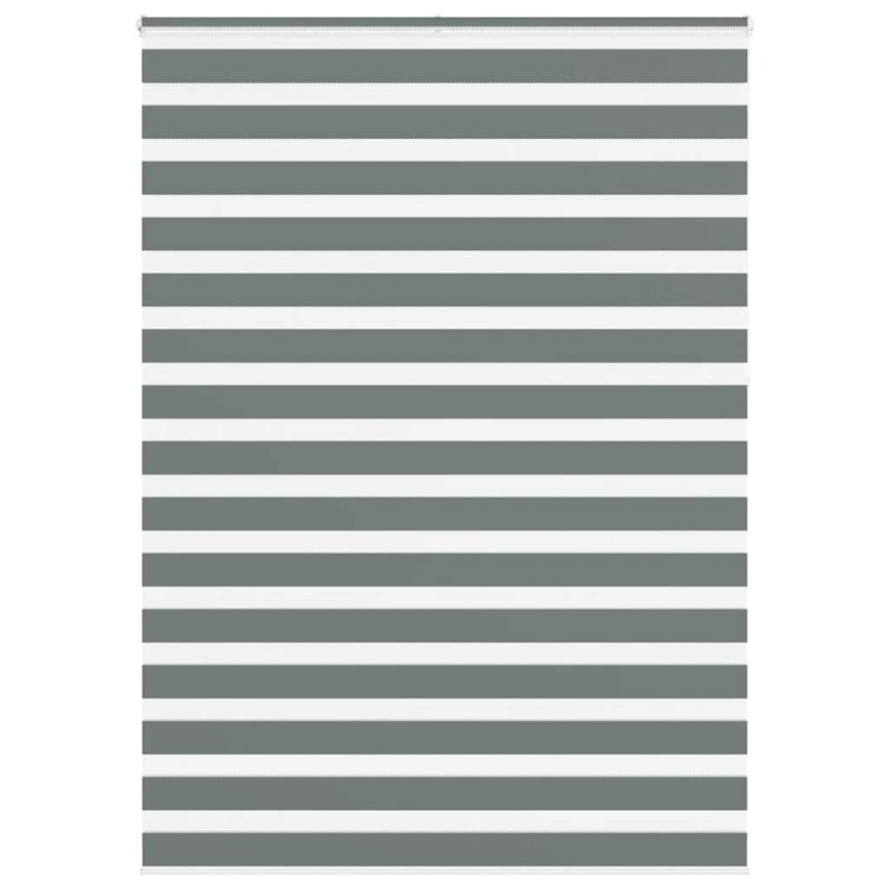 Store zèbre gris foncé largeur du tissu 150,9 cm polyester 
