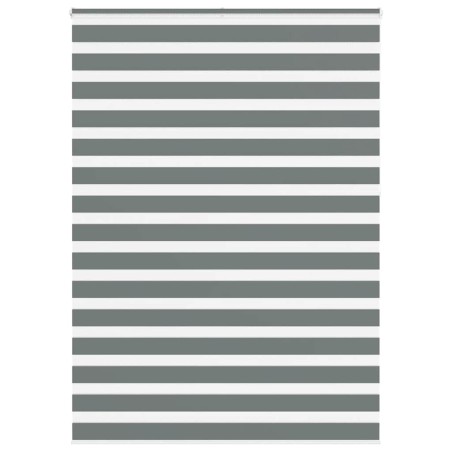 Store zèbre gris foncé largeur du tissu 150,9 cm polyester 
