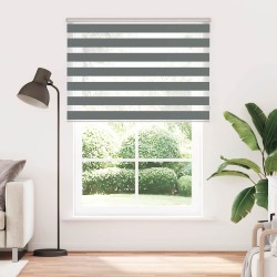 Store zèbre gris foncé largeur du tissu 150,9 cm polyester 