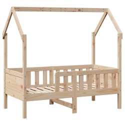 Cadre de lit enfant avec tiroirs sans matelas 80x170 cm bois 