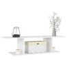 Meuble TV mural Blanc 103x30x26,5 cm 
