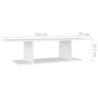 Meuble TV mural Blanc 103x30x26,5 cm 