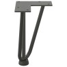 Pieds en épingle à cheveux pour table basse 4 pièces Anthracite 20 cm Acier massif 