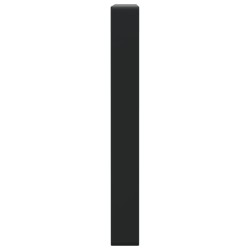 Supports d'étagères pour lavabo 2 pcs noir rectangulaire acier 