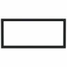 Supports d'étagères pour lavabo 2 pcs noir rectangulaire acier 