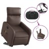 Fauteuil inclinable de massage Marron Similicuir 