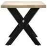 Table à manger Blanc 160x80x75 cm Bois de manguier massif 