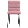 Chaises à manger lot de 6 rose velours 