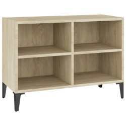 Meuble TV avec pieds en métal Chêne sonoma 69,5x30x50 cm 