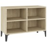 Meuble TV avec pieds en métal Chêne sonoma 69,5x30x50 cm 