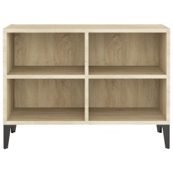 Meuble TV avec pieds en métal Chêne sonoma 69,5x30x50 cm 