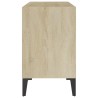 Meuble TV avec pieds en métal Chêne sonoma 69,5x30x50 cm 