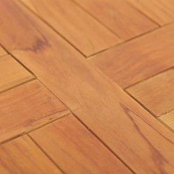 Dessus de table Bois de teck solide Rond 2,5 cm 40 cm 