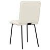 Chaises à manger lot de 6 crème velours 