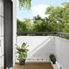 Écran de balcon blanc 90x1000 cm 100% polyester oxford 