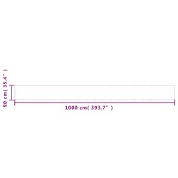 Écran de balcon blanc 90x1000 cm 100% polyester oxford 