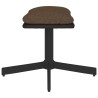 Repose-pied Marron 60x60x36 cm Tissu et similicuir 