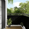 Écran de balcon noir 90x1000 cm 100% polyester oxford 