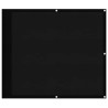 Écran de balcon noir 90x1000 cm 100% polyester oxford 