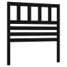 Tête de lit Noir 81x4x100 cm Bois massif de pin 