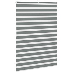 Store zèbre gris foncé largeur du tissu 155,9 cm polyester 