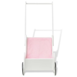 Poussette pour poupée Bois 53 x 25,7 x 50 cm Blanc 