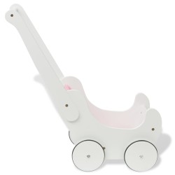 Poussette pour poupée Bois 53 x 25,7 x 50 cm Blanc 