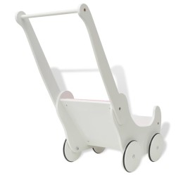 Poussette pour poupée Bois 53 x 25,7 x 50 cm Blanc 