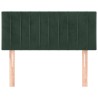 Tête de lit Vert foncé 90x5x78/88 cm Velours 