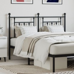 Tête de lit métal noir 140 cm 