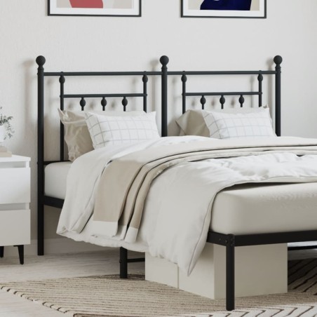 Tête de lit métal noir 140 cm 