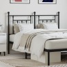Tête de lit métal noir 140 cm 