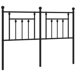 Tête de lit métal noir 140 cm 
