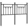 Tête de lit métal noir 140 cm 