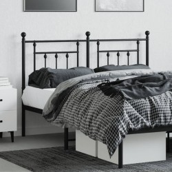 Tête de lit métal noir 140 cm 