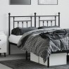 Tête de lit métal noir 140 cm 