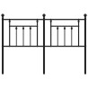 Tête de lit métal noir 140 cm 