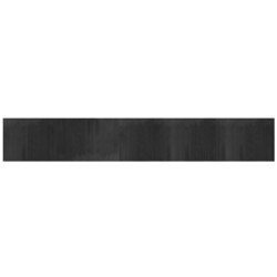 Tapis rectangulaire gris 80x500 cm bambou 