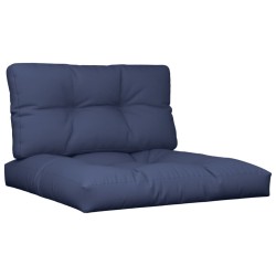 Ensemble de coussins en palette bleu marine 70x40x12 cm tissu 
