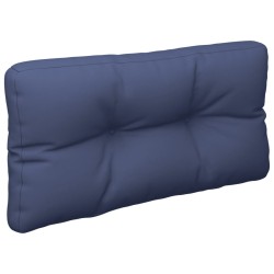 Ensemble de coussins en palette bleu marine 70x40x12 cm tissu 