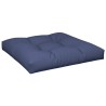 Ensemble de coussins en palette bleu marine 70x40x12 cm tissu 