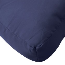 Ensemble de coussins en palette bleu marine 70x40x12 cm tissu 