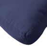 Ensemble de coussins en palette bleu marine 70x40x12 cm tissu 
