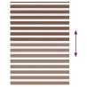 Store zèbre marron 160x200cm largeur du tissu 155,9cm polyester 
