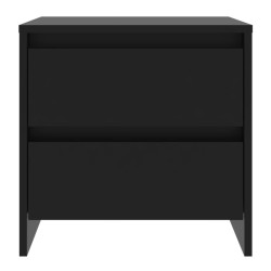 Table de chevet noir 45x34,5x44,5 cm bois d’ingénierie 
