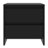 Table de chevet noir 45x34,5x44,5 cm bois d’ingénierie 