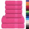 Ensemble de serviettes 12 pcs rose 360 g/m² 100% coton 