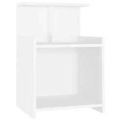 Table de chevet Blanc 40x35x60 cm Aggloméré 