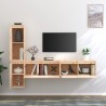Meubles TV 4 pcs Bois massif de pin 